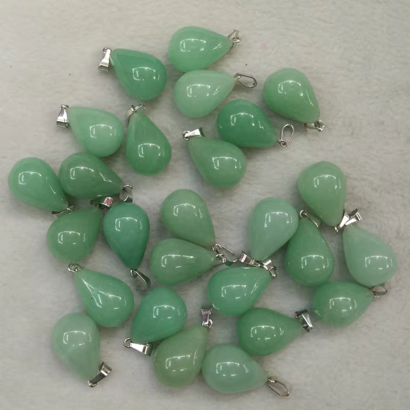 Natural Stone Pendants Water Drop Mixed Colorful Quartz Crystal Chakra Reiki Healing Agates Stone Ch