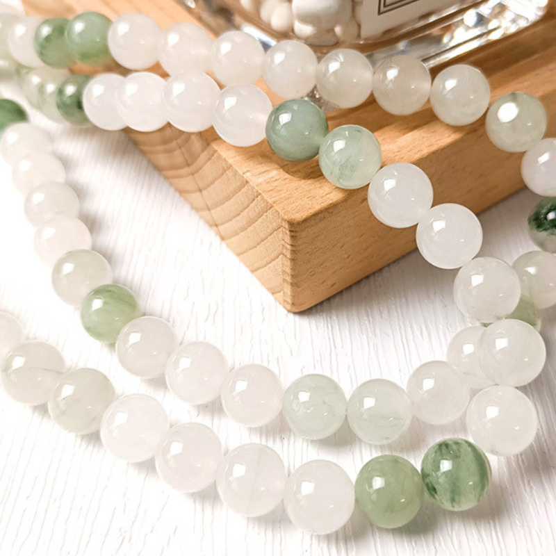 Wholesale Natural Mountain Jade Beads Loose Beads Crystal Round Stone Beads For Jewelry Making