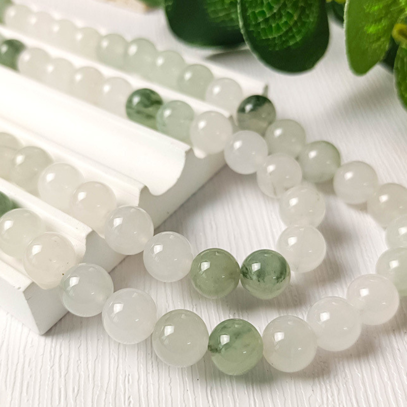 Wholesale Natural Mountain Jade Beads Loose Beads Crystal Round Stone Beads For Jewelry Making