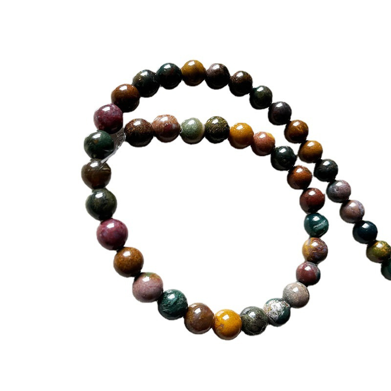 Natural Ocean Jasper Rosary Gemstone Beads