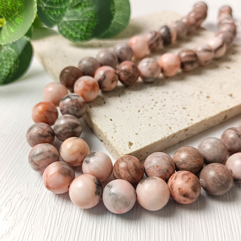 Pink Zebra Jasper Wholesale Constantly High Quality Natural Gemstone Smooth Loose Round