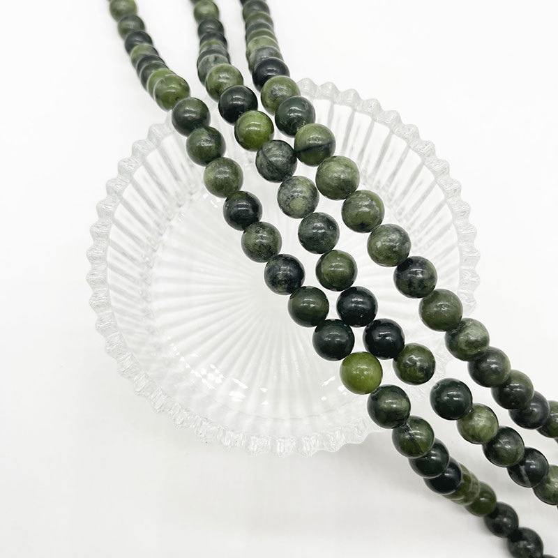 Loose Bead Southern Jade Gemstone Jewelry Making Wholesale Natural Round Stone Bead for Jewelry