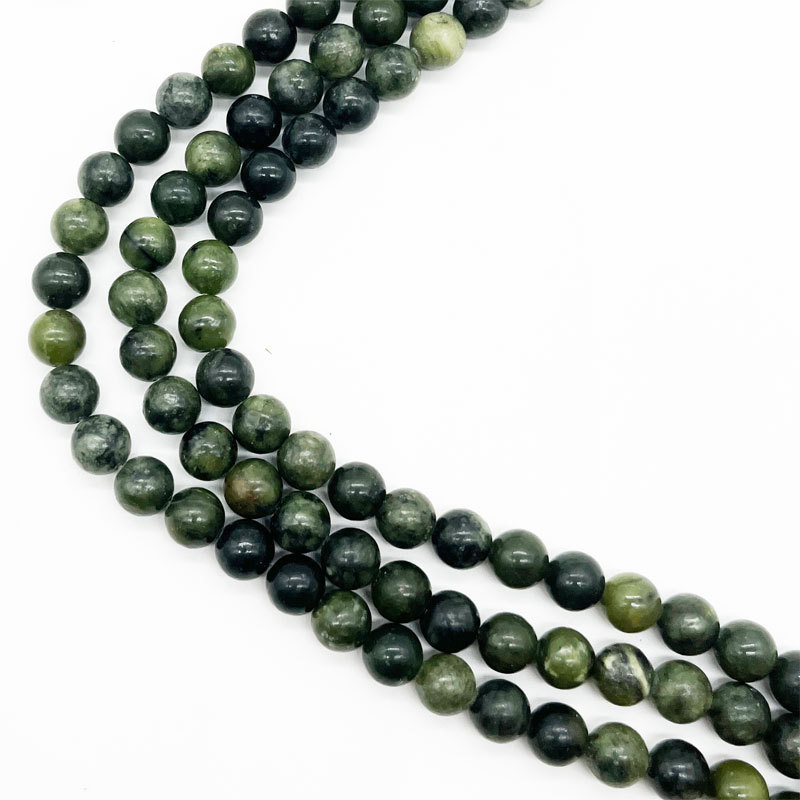 Loose Bead Southern Jade Gemstone Jewelry Making Wholesale Natural Round Stone Bead for Jewelry