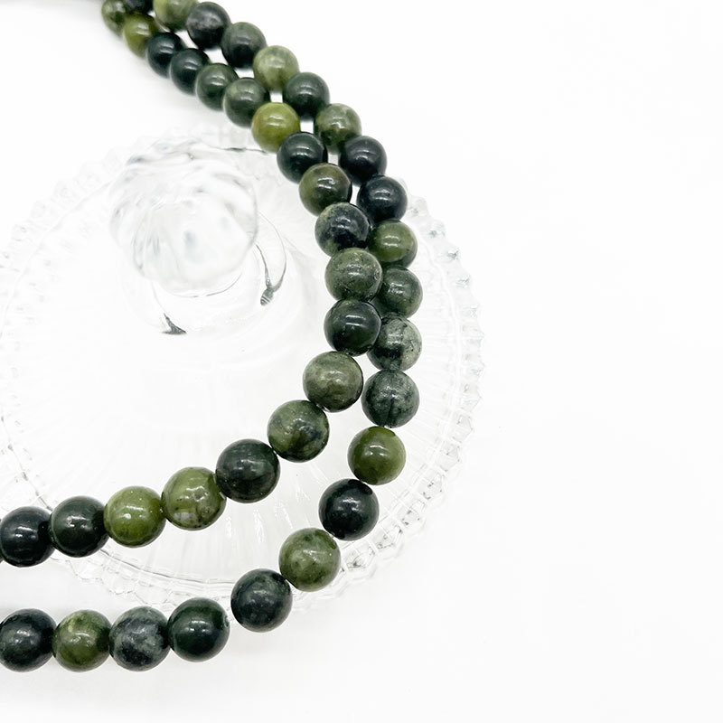 Loose Bead Southern Jade Gemstone Jewelry Making Wholesale Natural Round Stone Bead for Jewelry