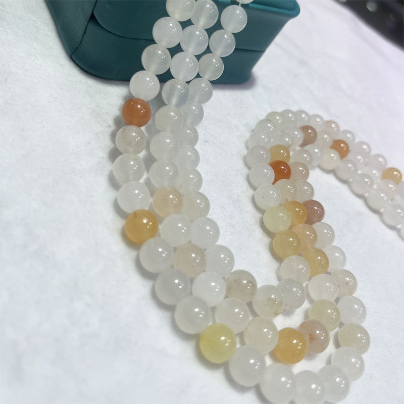 Loose Bulk Australia Multi Yellow White Round Gemstone Strands Stone Beads for DIY Jewelry Making