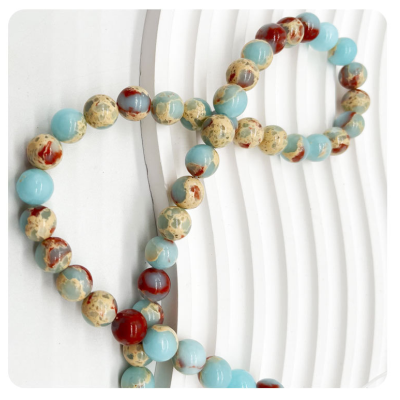 New Fashion Shoushan Stone Bead Snakeskin Jasper Natural Gemstone Loose Beads For Jewelry Making