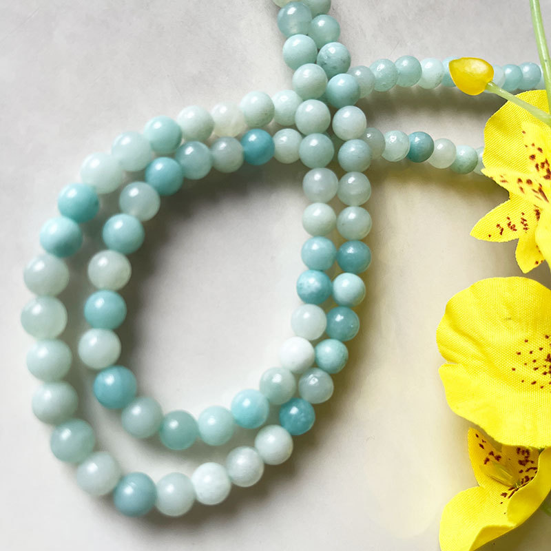 Loose Gemstone Beads Amazonite Natural Stones For Jewelry Making Beads For Bracelets And Necklace 