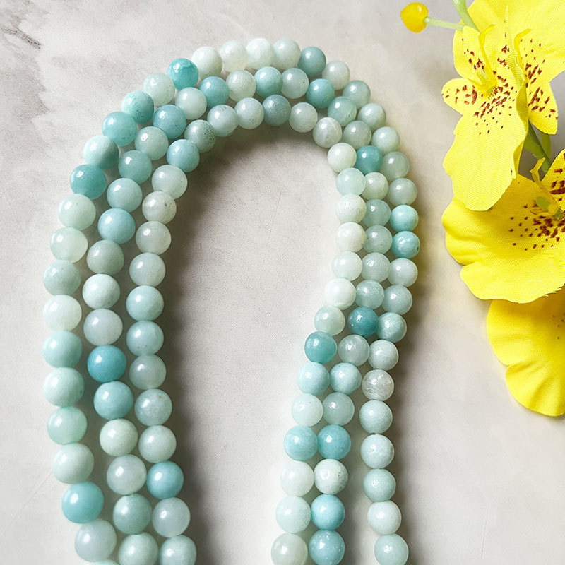 Loose Gemstone Beads Amazonite Natural Stones For Jewelry Making Beads For Bracelets And Necklace 