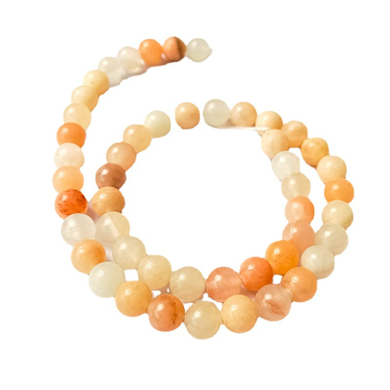 Natural Stone Bead Srands pink Aventurine Round Gemstone Loose Beads For Bracelet Jewellry Making