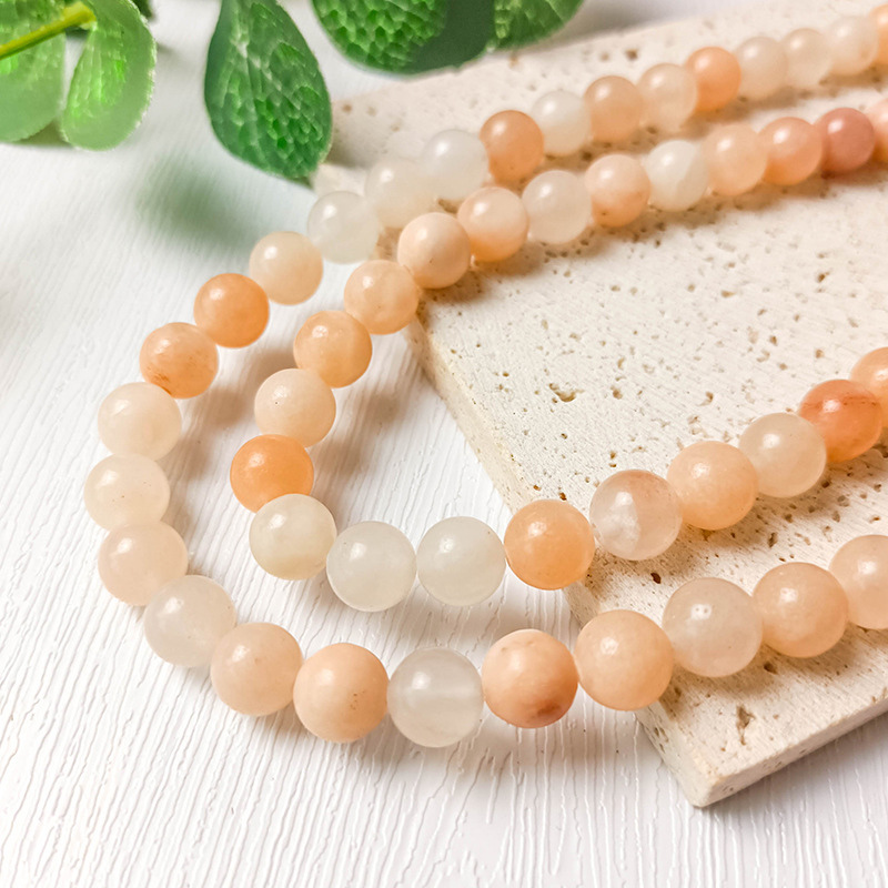 Natural Stone Bead Srands pink Aventurine Round Gemstone Loose Beads For Bracelet Jewellry Making