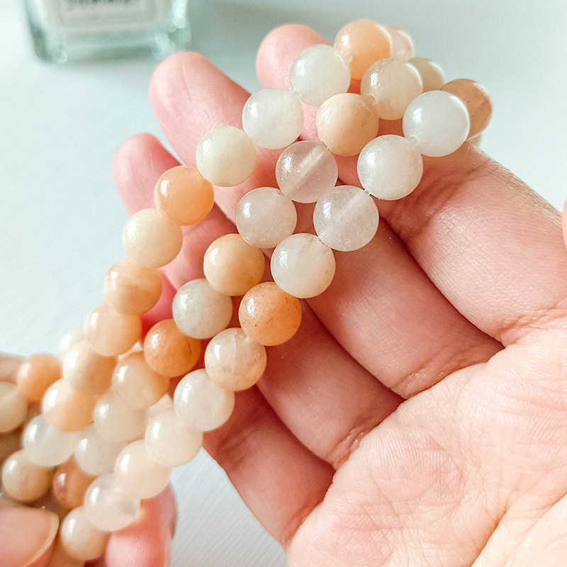 Natural Stone Bead Srands pink Aventurine Round Gemstone Loose Beads For Bracelet Jewellry Making