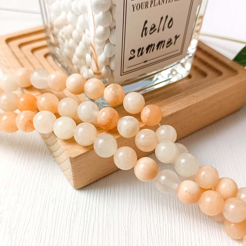 Natural Stone Bead Srands pink Aventurine Round Gemstone Loose Beads For Bracelet Jewellry Making